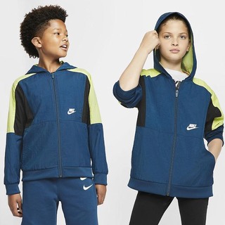 Hanorace Nike Sportswear Full-Zip Fete Albastri Verzi Deschis Negrii Albi | HDMO-91480